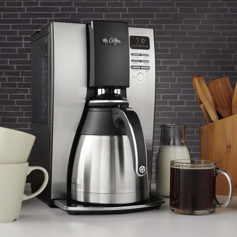 Mr. Coffee 10-Cup Programmable Coffee Maker, Insulated Thermal Carafe