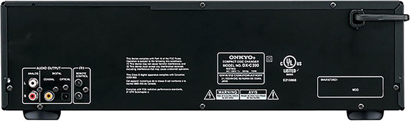 Onkyo DXC390 6-Disc CD Changer, Black
