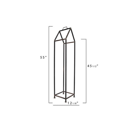 3R Studios House Shaped Metal Log Holder