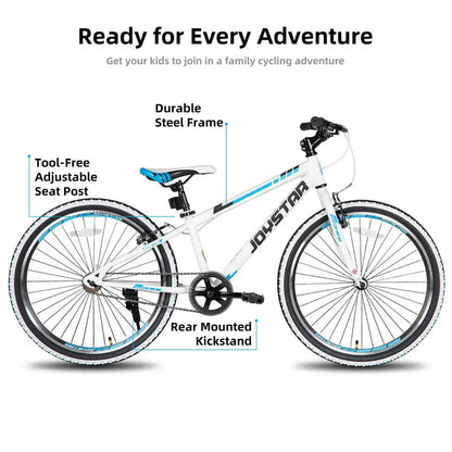 JOYSTAR Lubbock 20" 24" Kids Mountain Bike Single Speed Bicycle