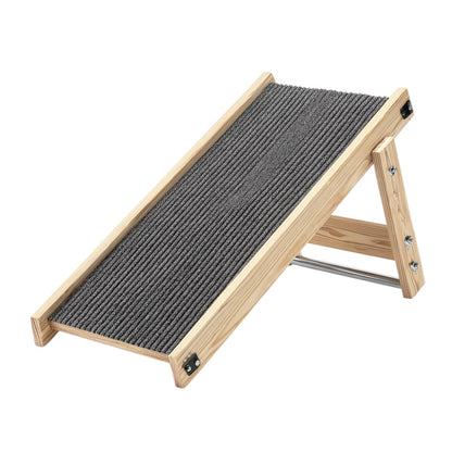 Skvonm Premium Adjustable Wooden Folding Pet Ramp