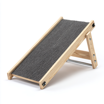 Skvonm Premium Adjustable Wooden Folding Pet Ramp