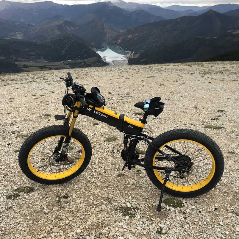 Lankeleisi XT750 Plus 1000W 26" Fatbike Dual Crown Fork Faltbares E-Mountainbike 17,5Ah