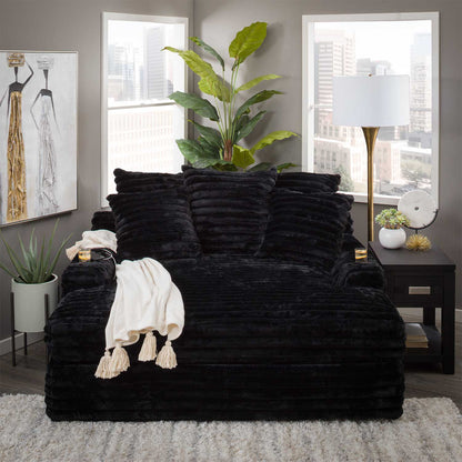 Nestle Chaise Lounge With Dual Cupholders And Charging Ports