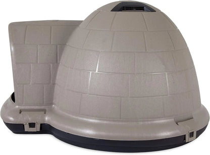 Petmate Indigo Dog House (Igloo Dog House, Made in USA with 90% Recycled Materials, All Weather Protection Pet Shelter) for XL Dogs 90 to 125 pounds, Made in USA