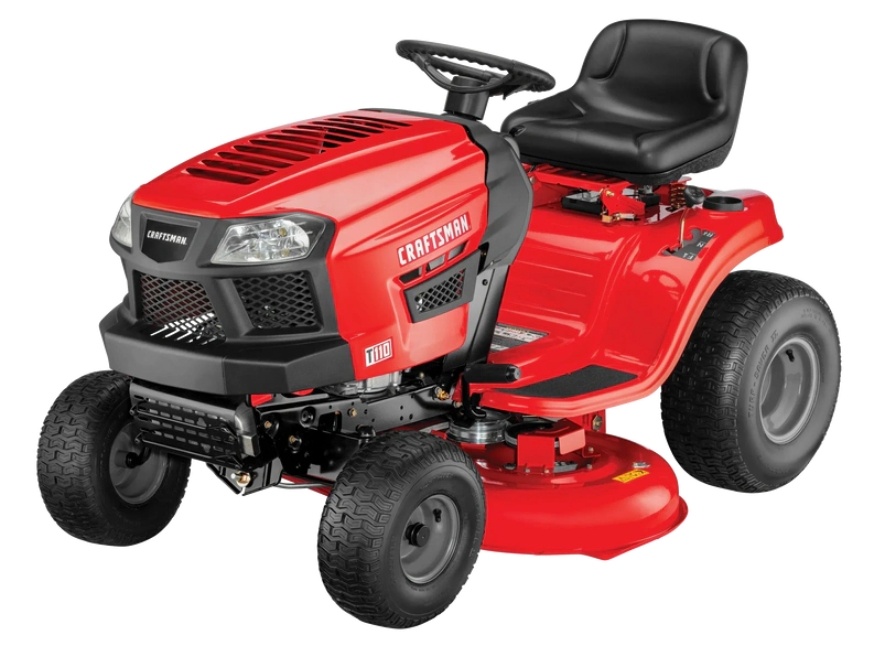 Craftsman T110 42-in Riding Lawn Mower 17.5 HP Briggs & Stratton Engine 7-Speed Transmission Model 13AN77XS093