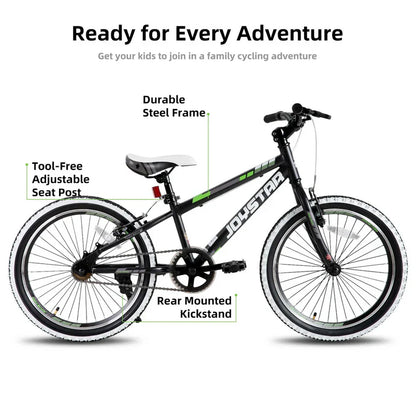 JOYSTAR Lubbock 20" 24" Kids Mountain Bike Single Speed Bicycle
