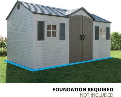 Lifetime 6446 Outdoor Storage Shed, 8 x 15 Foot, Desert Sand
