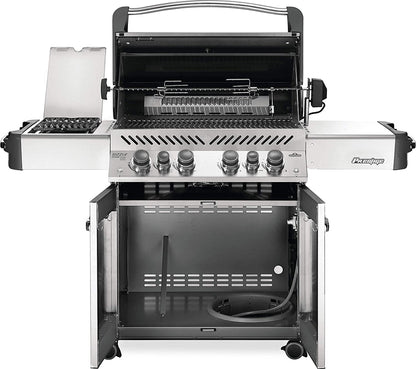 Napoleon P500RSIBPSS-3 Prestige 500 RSIB Propane Gas Grill, sq. in + Infrared Side and Rear Burner, Stainless Steel