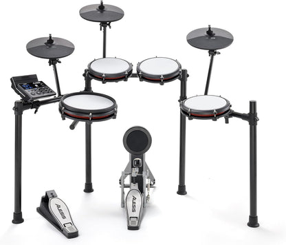 Nitro Max Electric Drum Set with Mesh Pads & Bluetooth