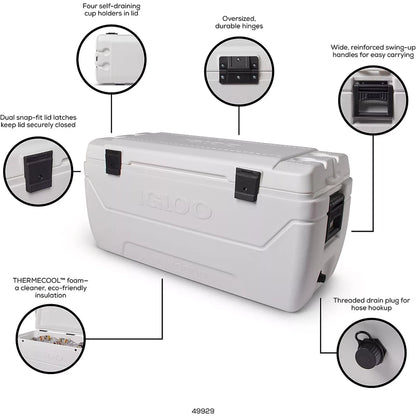 Igloo MaxCold 152-qt. Cooler White 01
