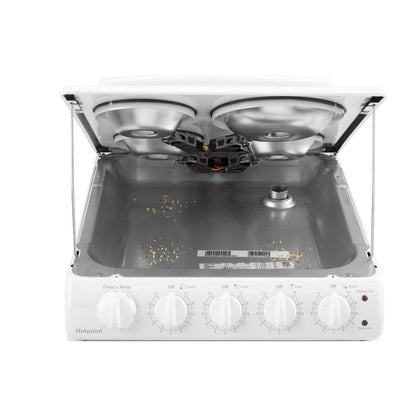 20 in. 4 Burner Element Free-Standing Electric Range in White